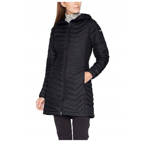 NWT Columbia Women’s Black Powder Lite Mid Insulated Jacket, Size 1X - Picture 1 of 7